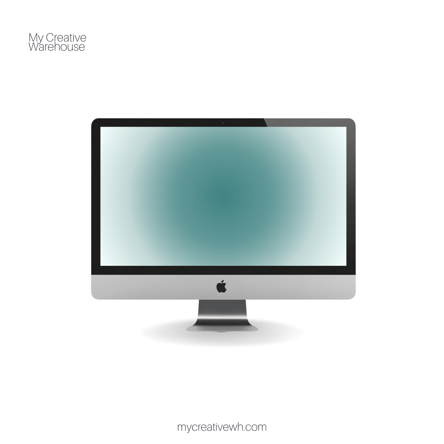 Black Forest and Sage Green Aura Desktop Wallpaper