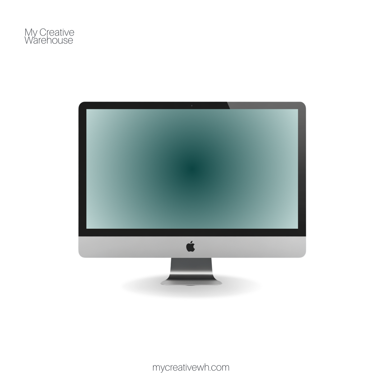 Black Forest and Sage Green Aura Desktop Wallpaper