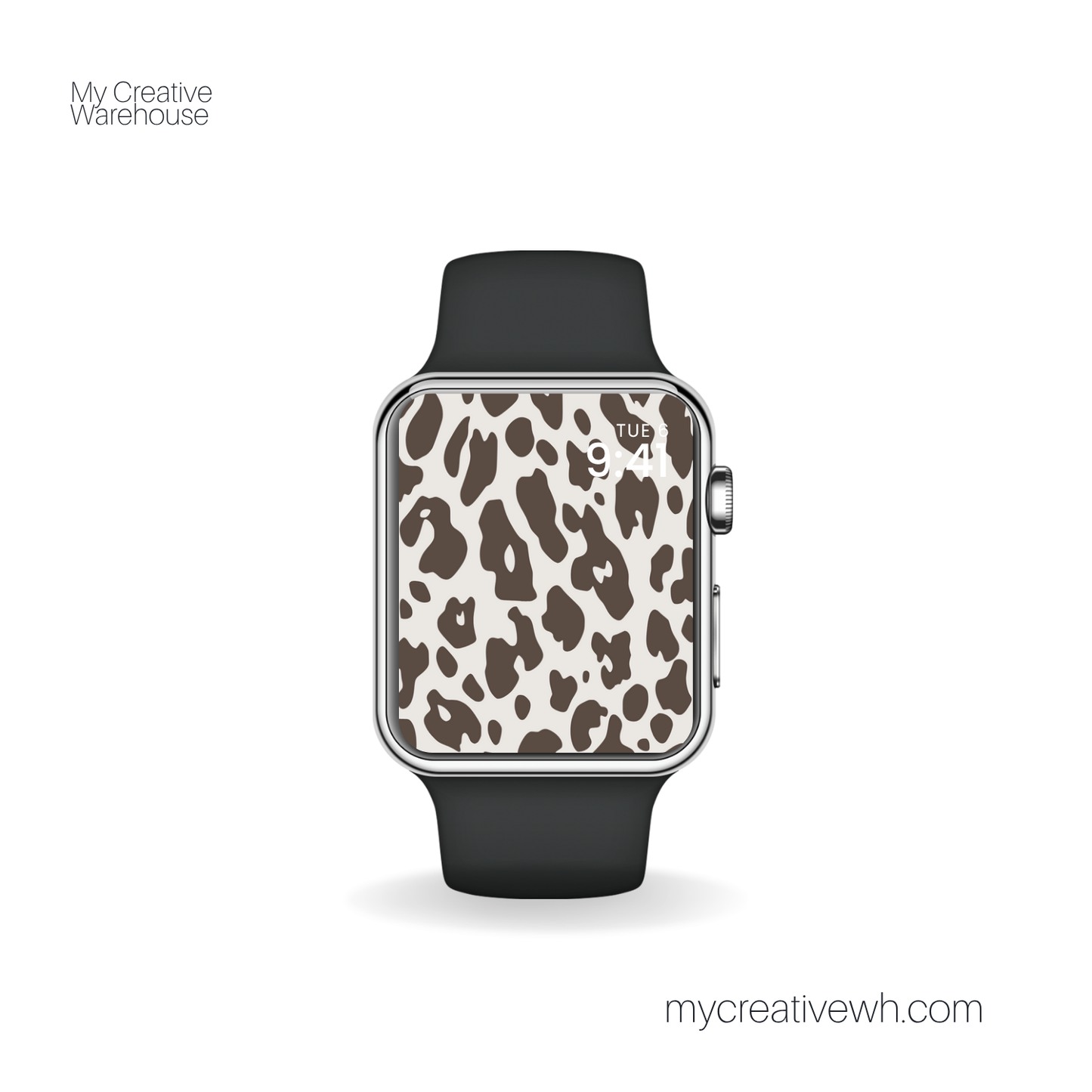 Brown Tone Leopard Print Apple Watch Wallpapers