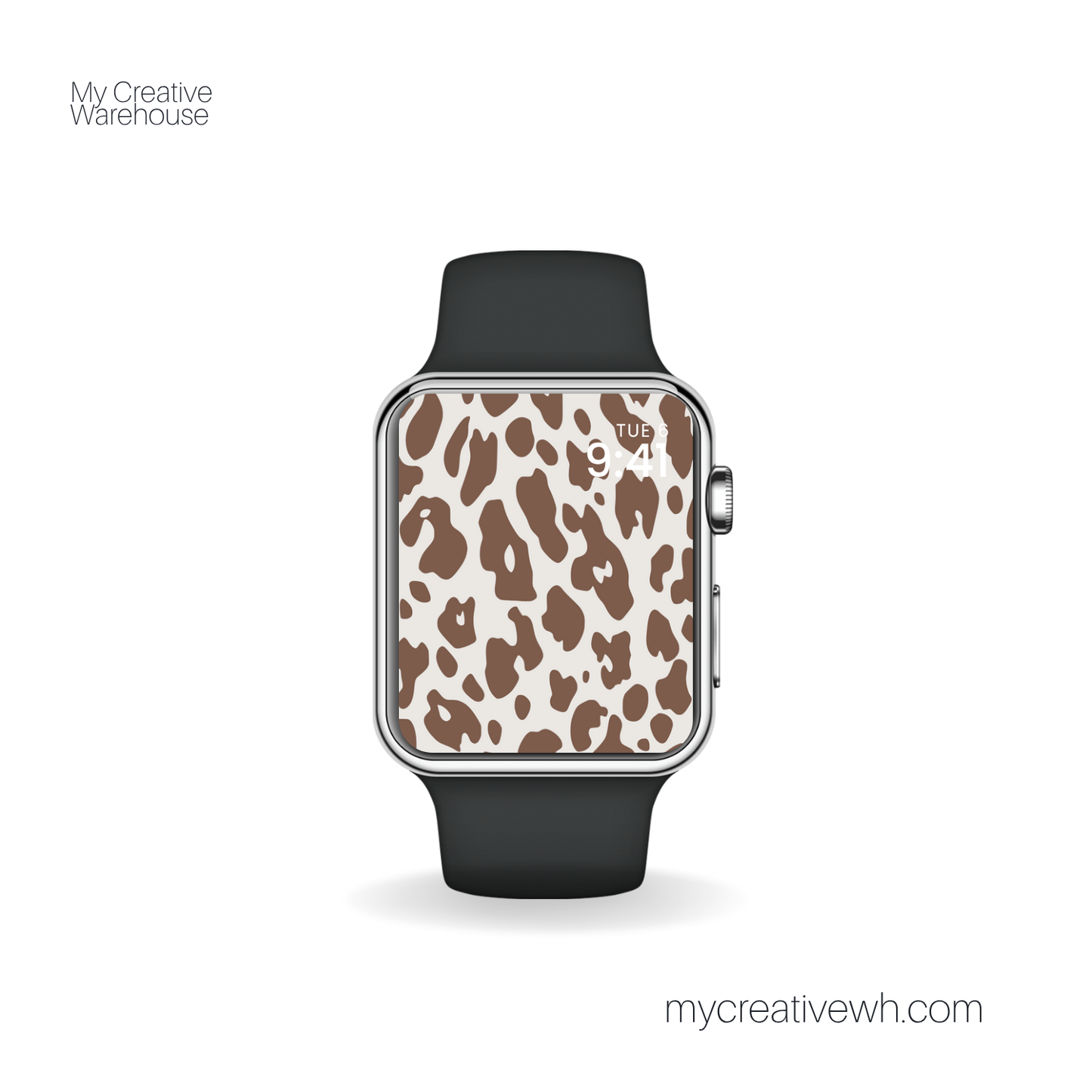 Brown Tone Leopard Print Apple Watch Wallpapers