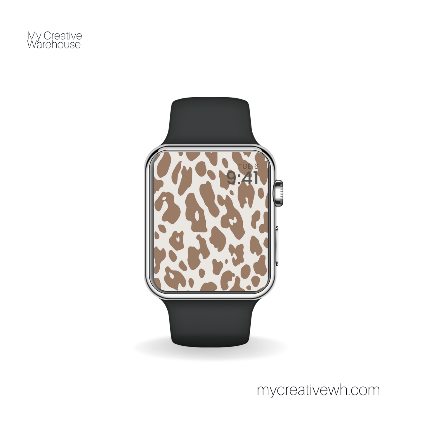 Brown Tone Leopard Print Apple Watch Wallpapers