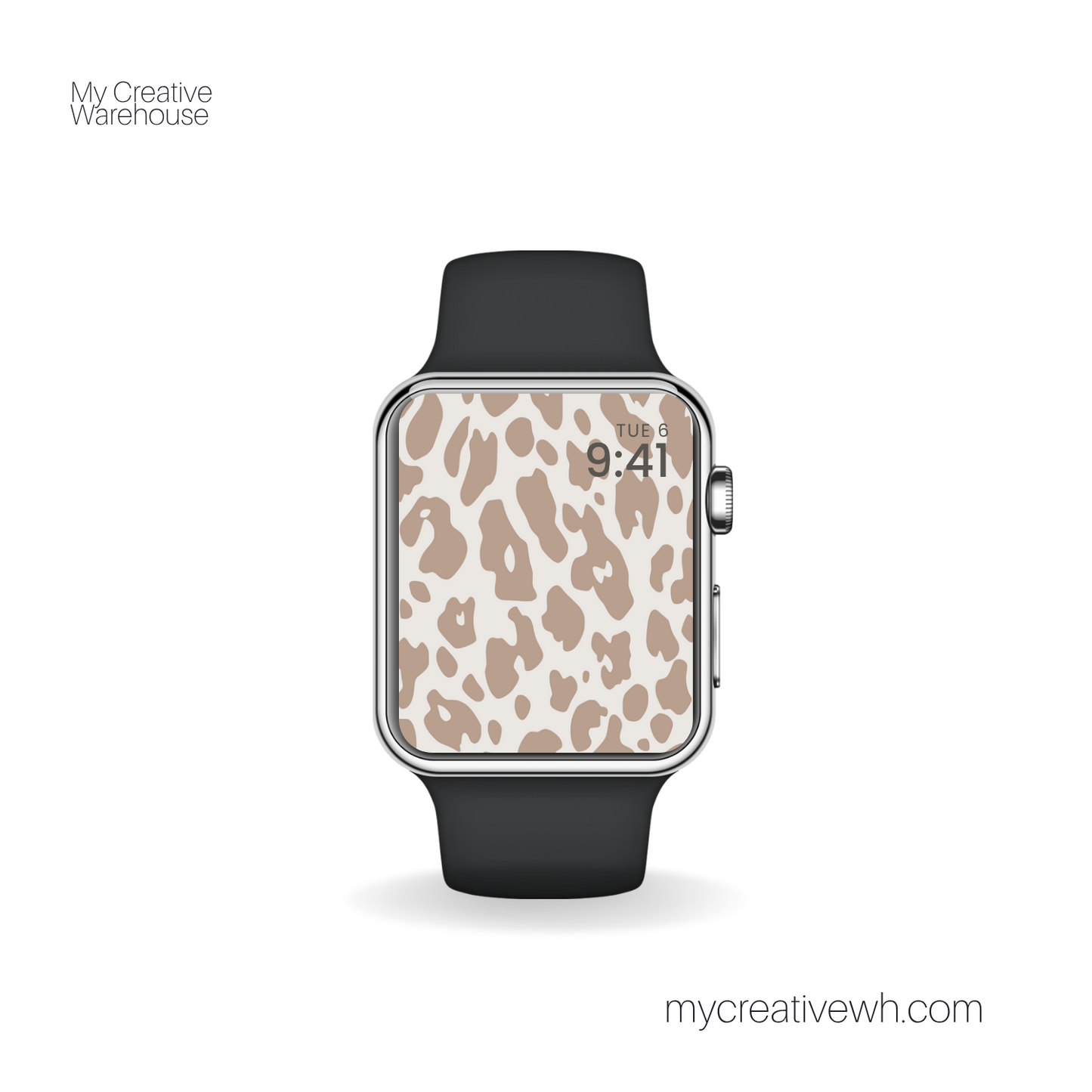 Brown Tone Leopard Print Apple Watch Wallpapers