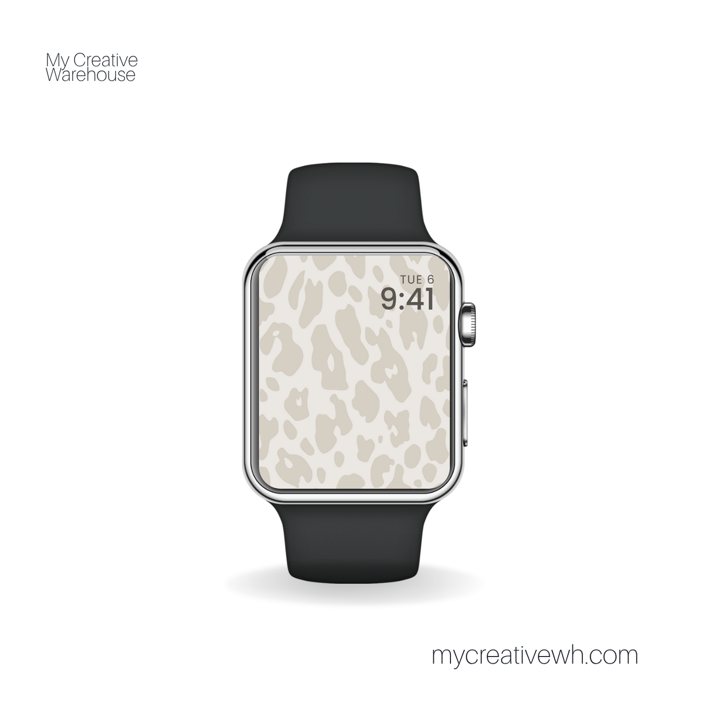 Brown Tone Leopard Print Apple Watch Wallpapers