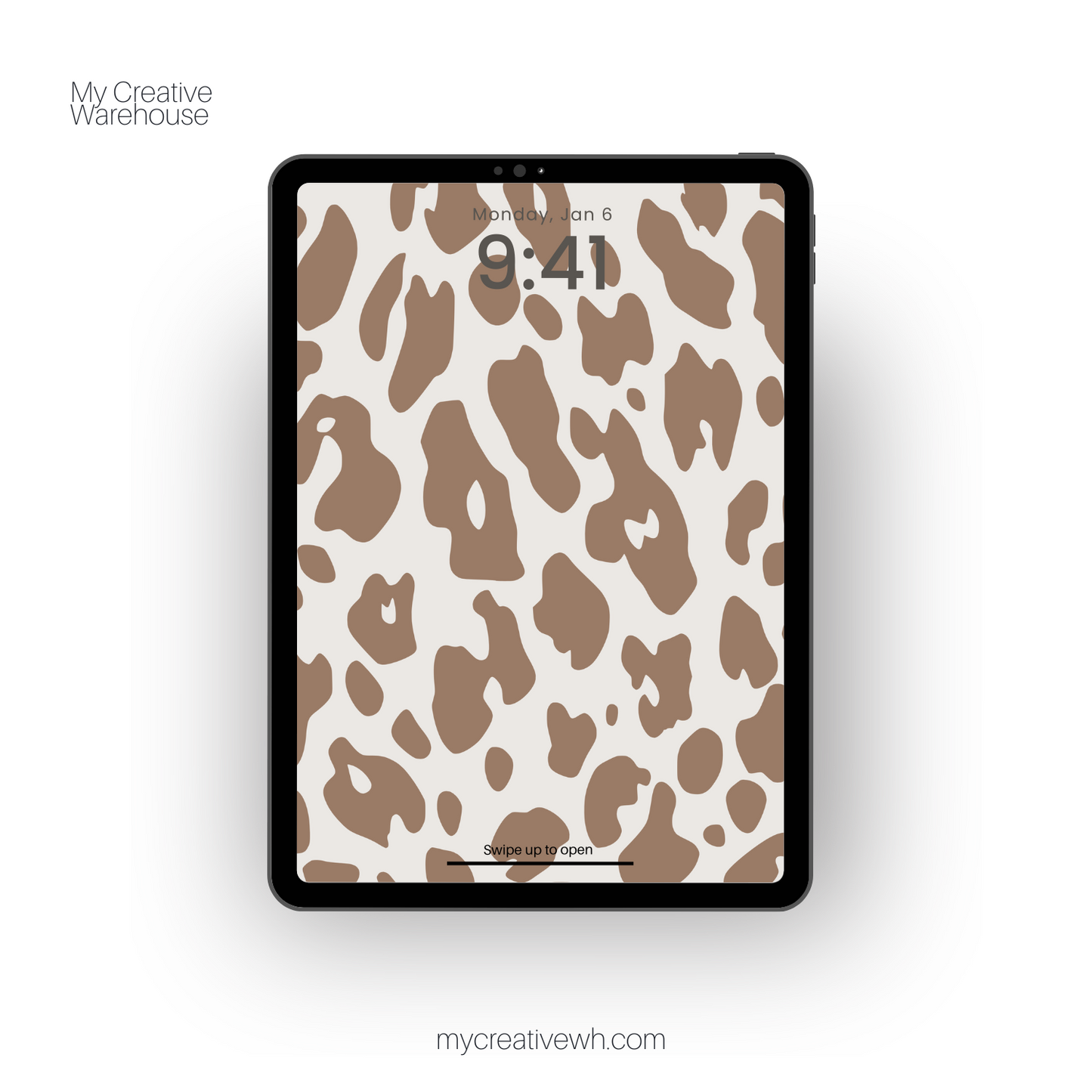 Brown Tone Leopard Print iPad Wallpapers