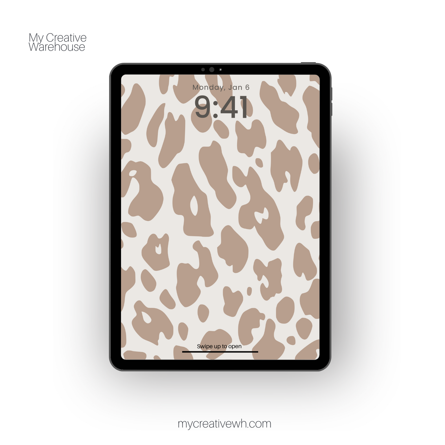 Brown Tone Leopard Print iPad Wallpapers