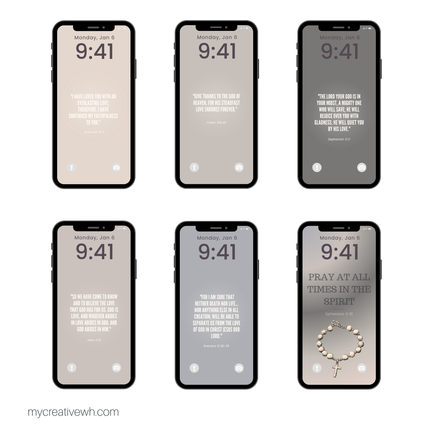 Milk Putty Tones Bible Verse Christian Passages Phone Wallpaper