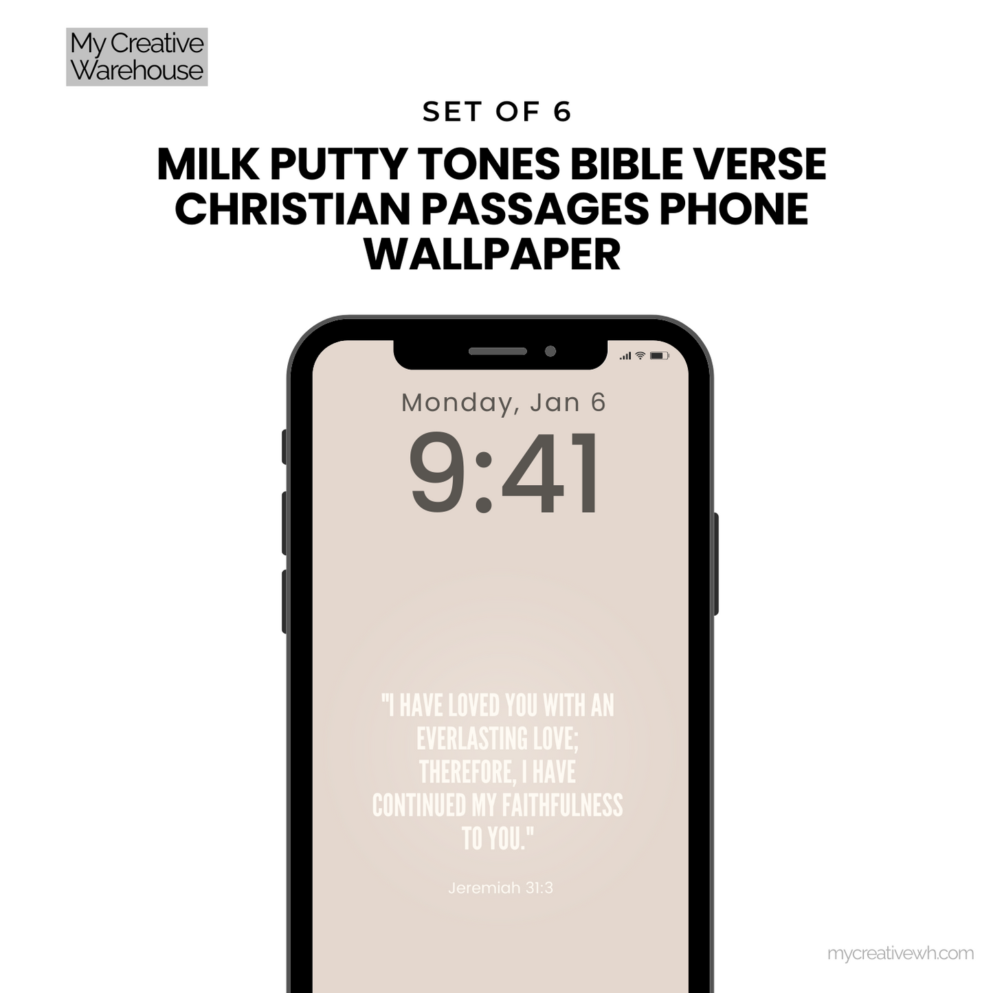 Milk Putty Tones Bible Verse Christian Passages Phone Wallpaper