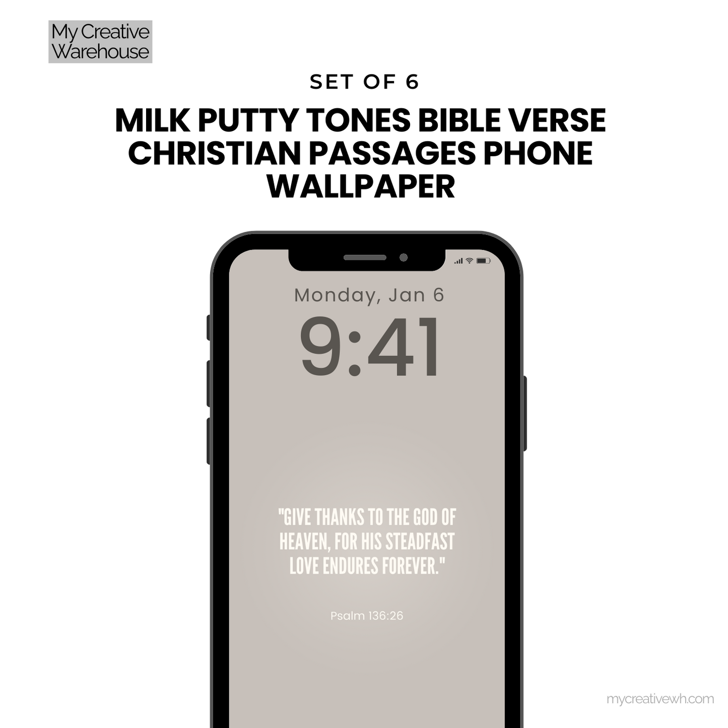 Milk Putty Tones Bible Verse Christian Passages Phone Wallpaper