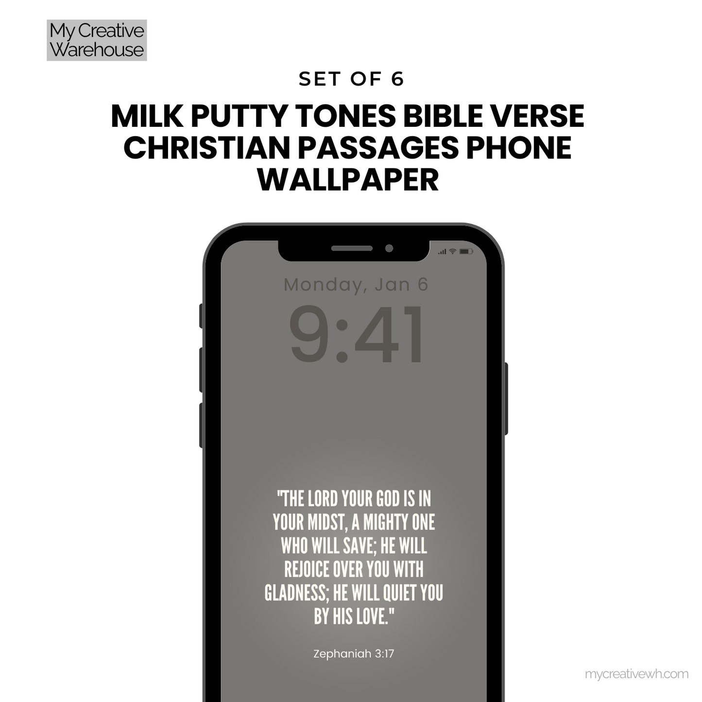 Milk Putty Tones Bible Verse Christian Passages Phone Wallpaper