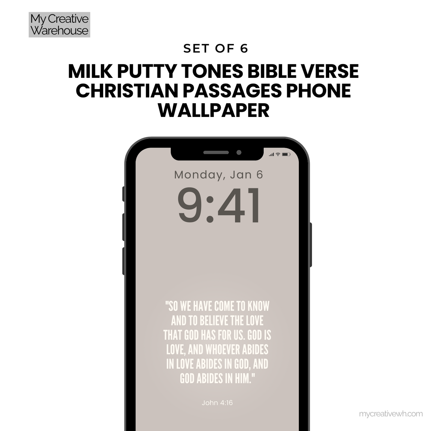 Milk Putty Tones Bible Verse Christian Passages Phone Wallpaper
