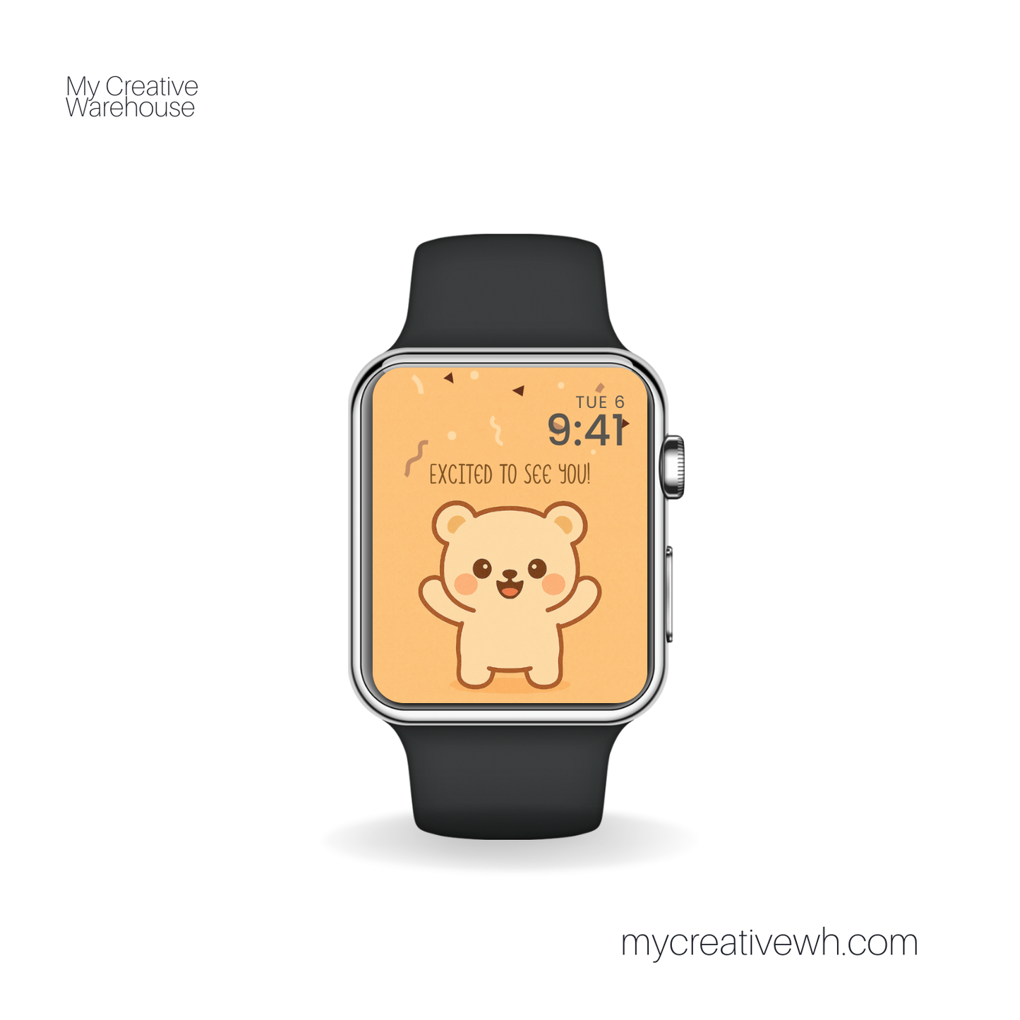 Moody Kawaii Teddy Bear Apple Watch Wallpapers