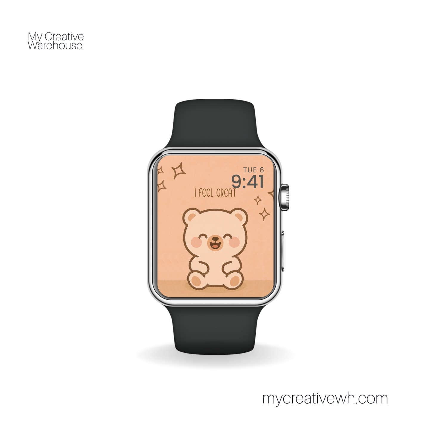 Moody Kawaii Teddy Bear Apple Watch Wallpapers