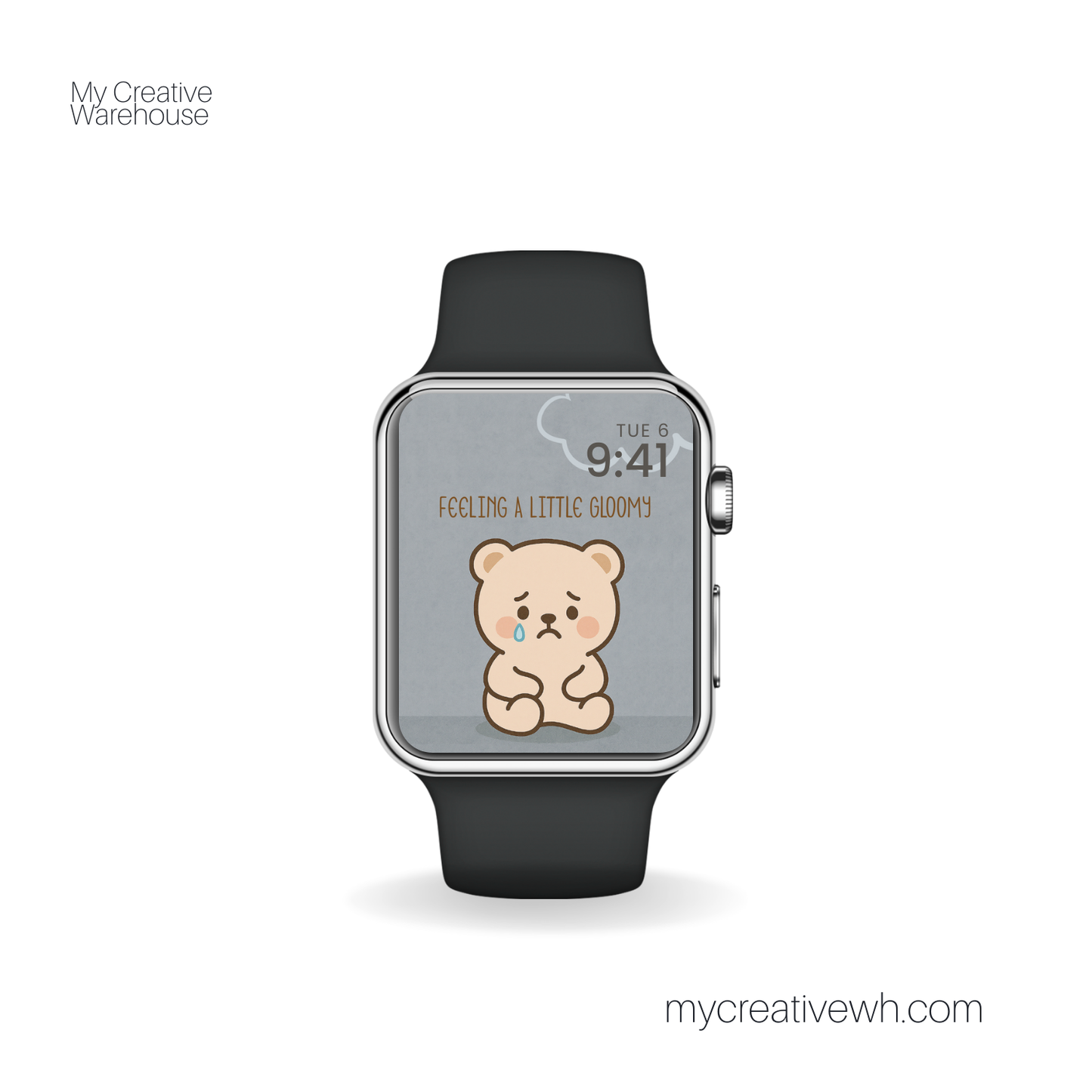 Moody Kawaii Teddy Bear Apple Watch Wallpapers
