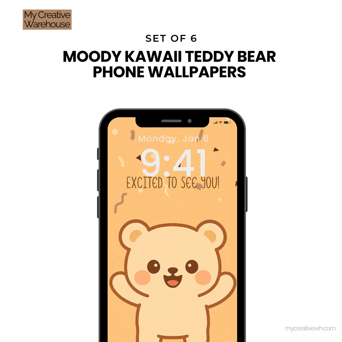 Moody Kawaii Teddy Bear Phone Wallpapers