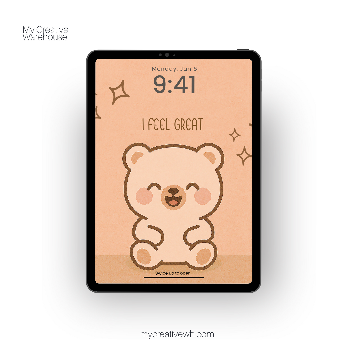 Moody Kawaii Teddy Bear iPad Wallpapers