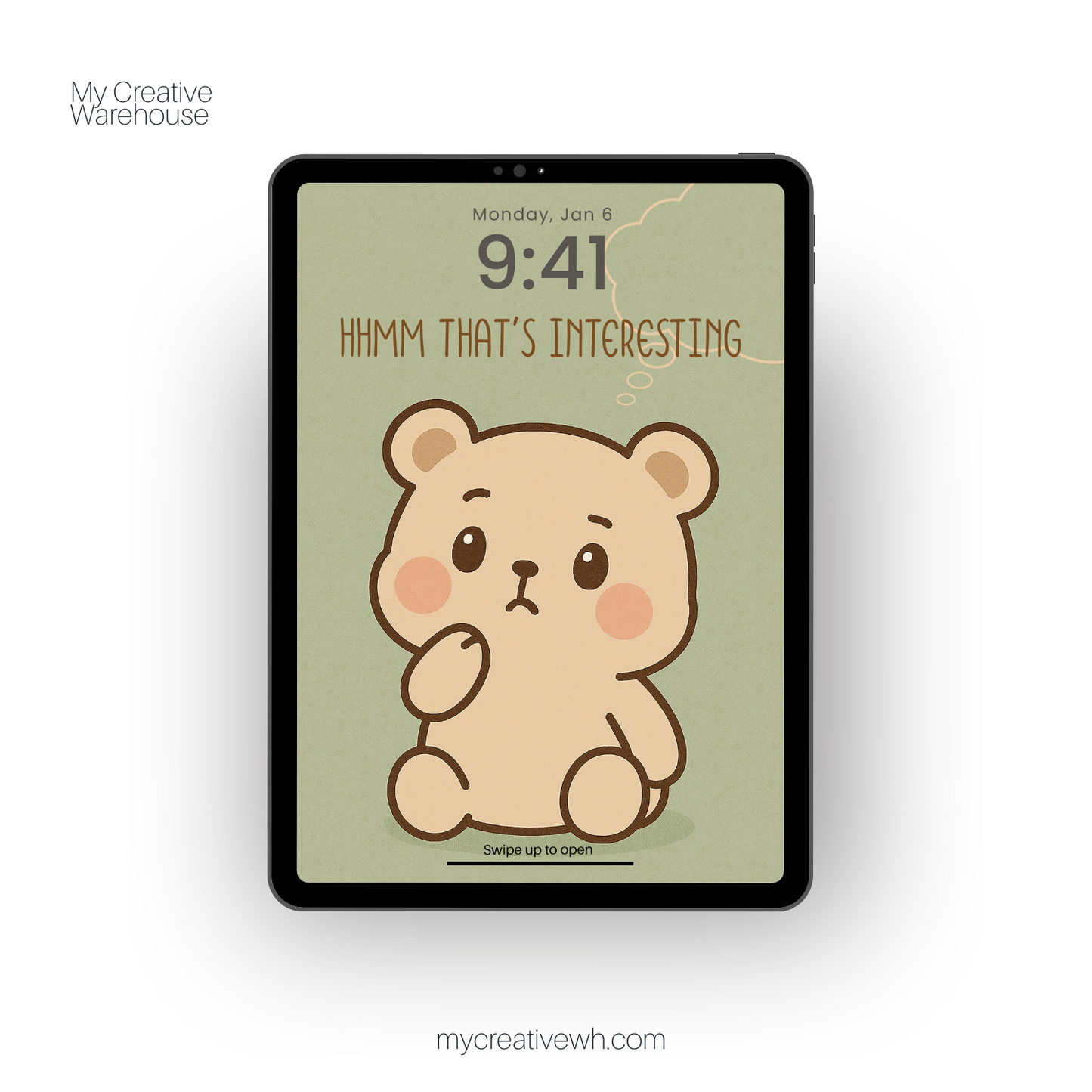 Moody Kawaii Teddy Bear iPad Wallpapers