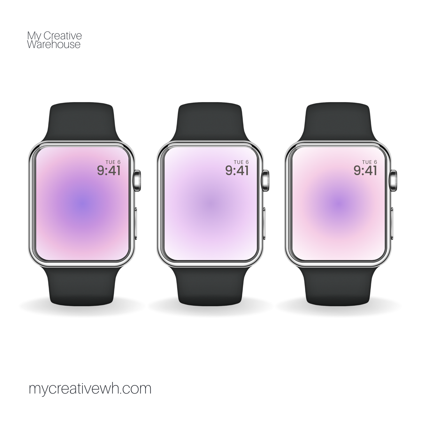 Morning Dusk Purple Peach Coral Aura Apple Watch Wallpaper