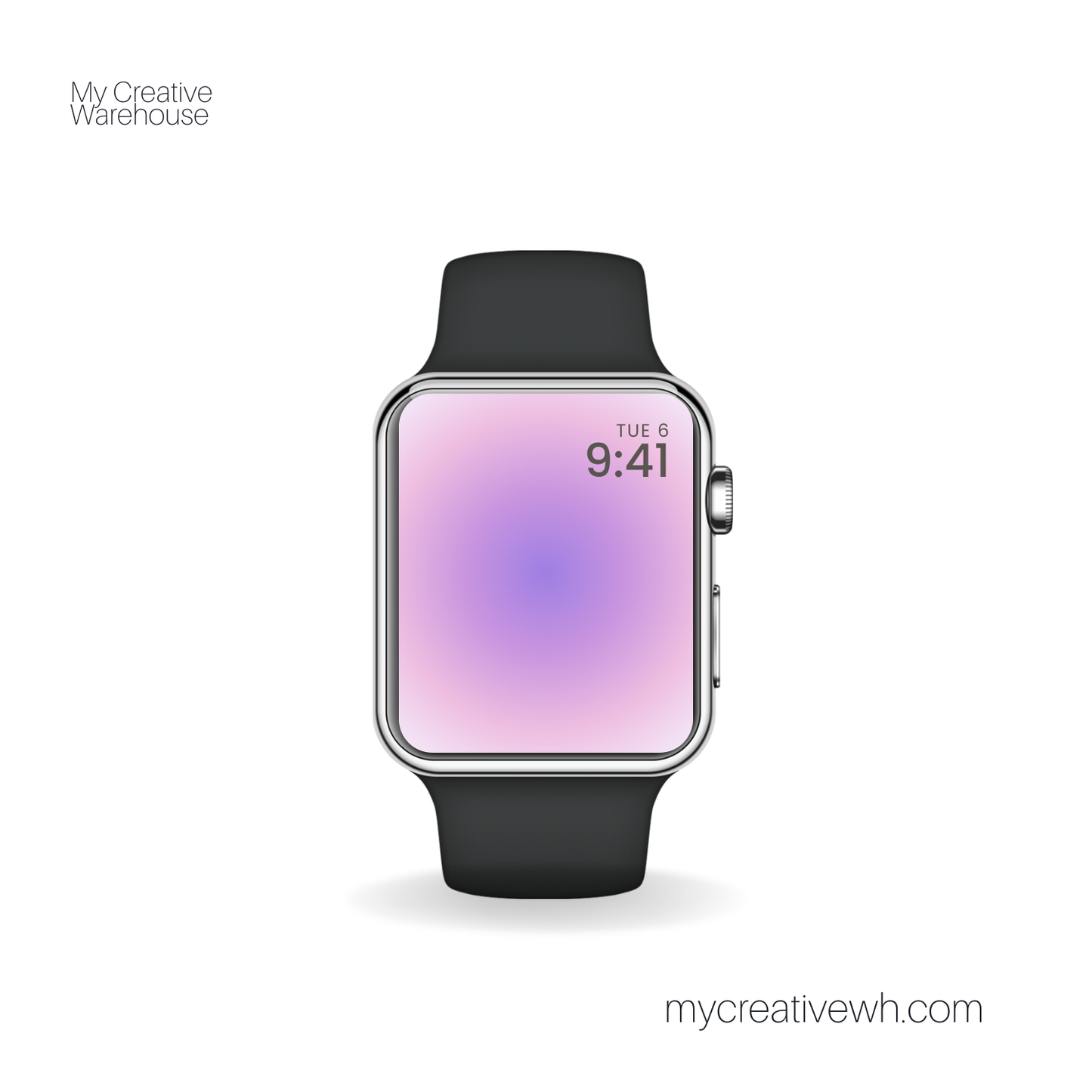 Morning Dusk Purple Peach Coral Aura Apple Watch Wallpaper
