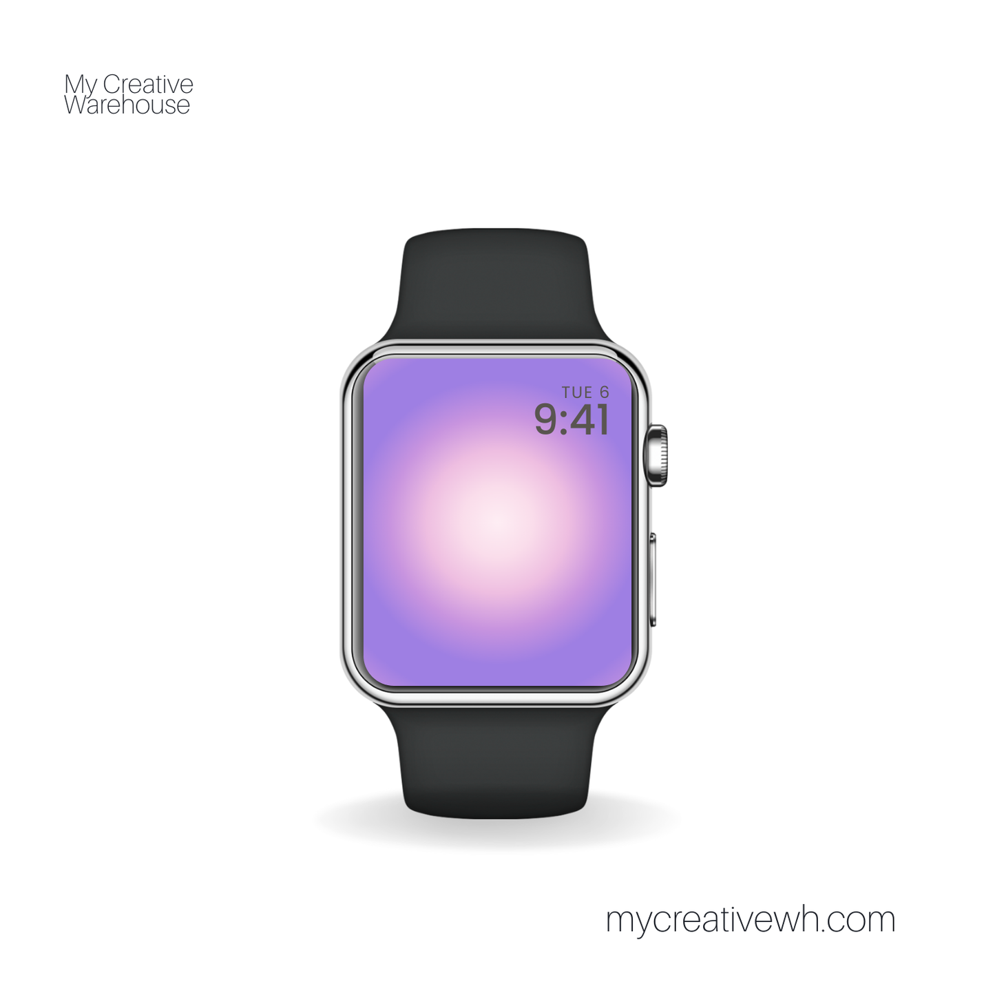 Morning Dusk Purple Peach Coral Aura Apple Watch Wallpaper