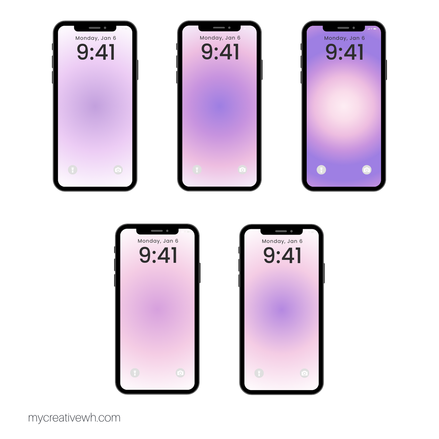 Morning Dusk Purple Peach Coral Aura Phone Wallpaper