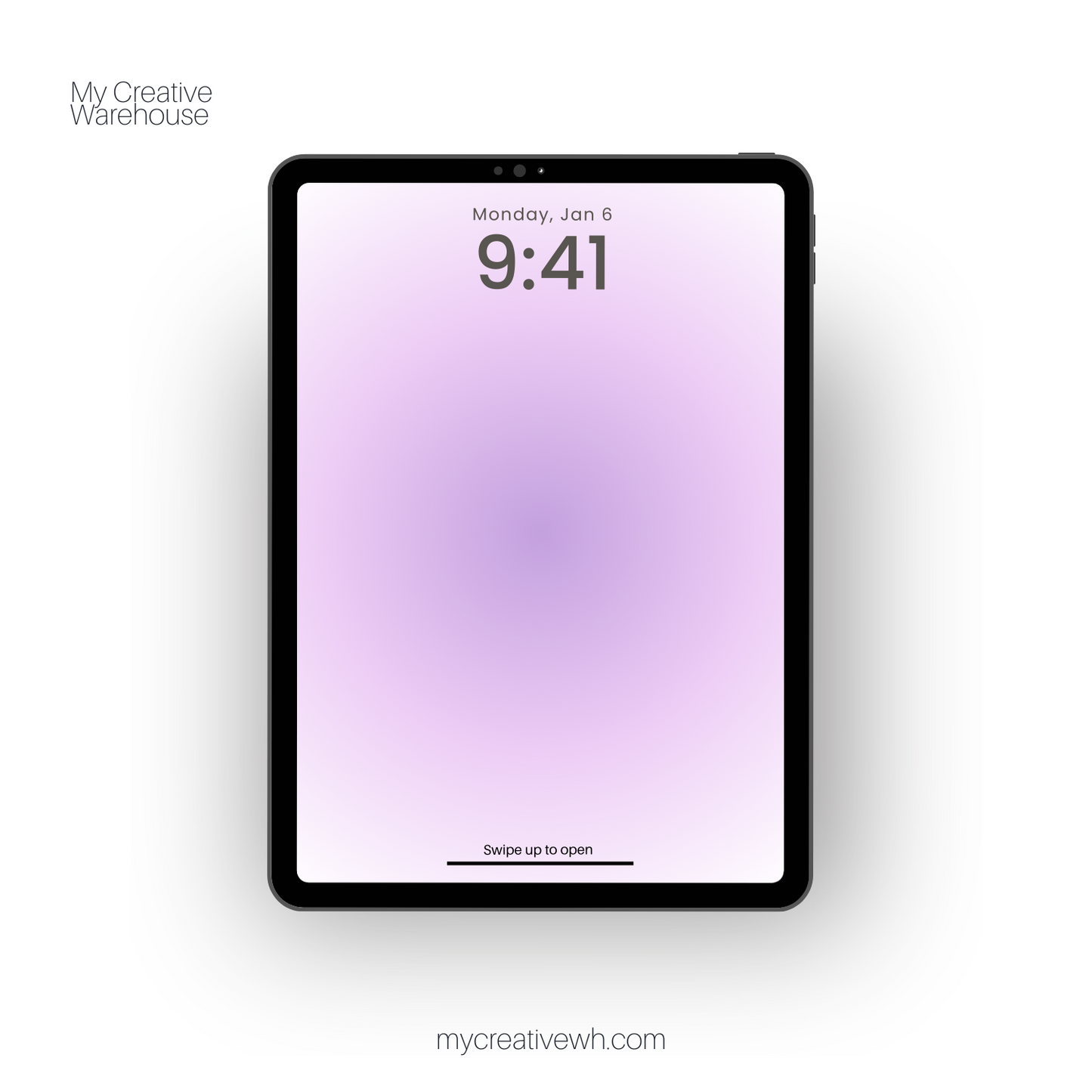 Morning Dusk Purple Peach Coral Aura iPad Wallpaper