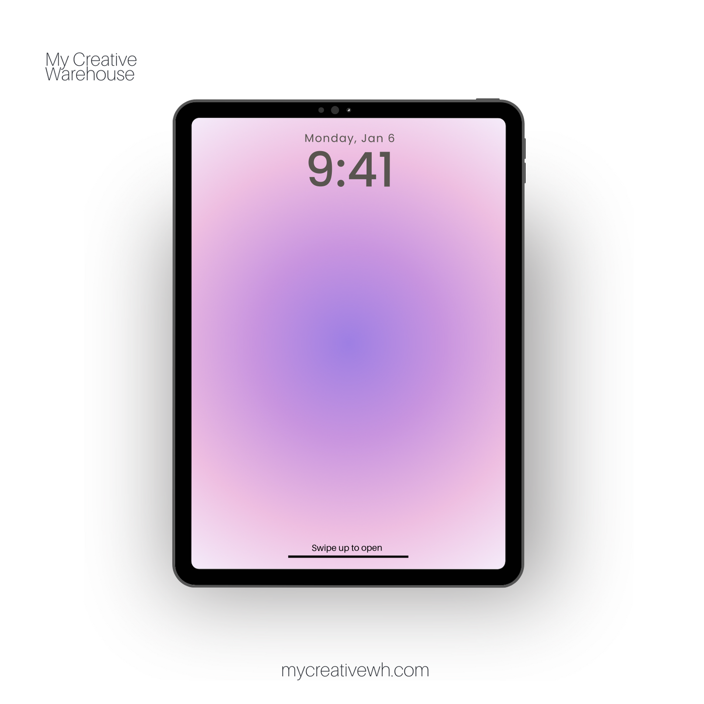 Morning Dusk Purple Peach Coral Aura iPad Wallpaper