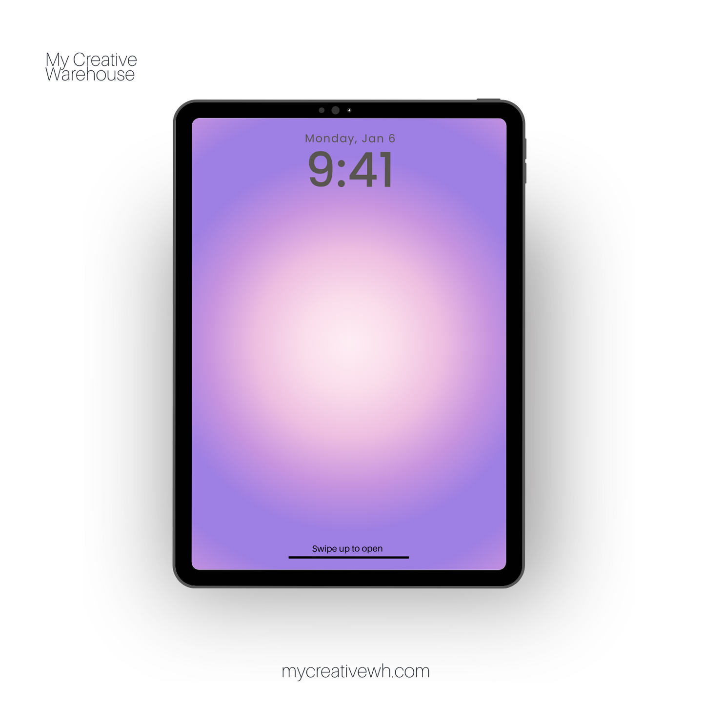 Morning Dusk Purple Peach Coral Aura iPad Wallpaper