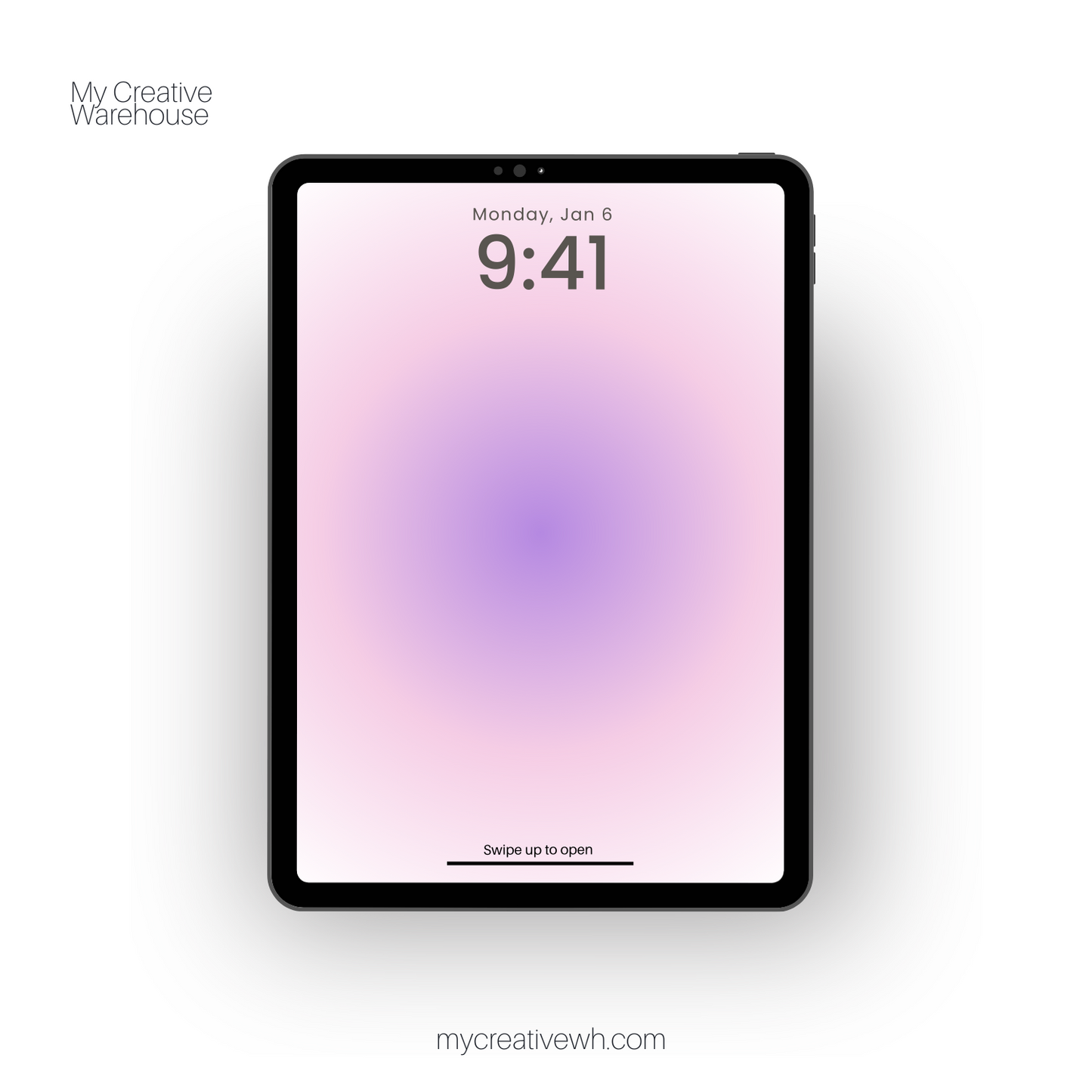 Morning Dusk Purple Peach Coral Aura iPad Wallpaper