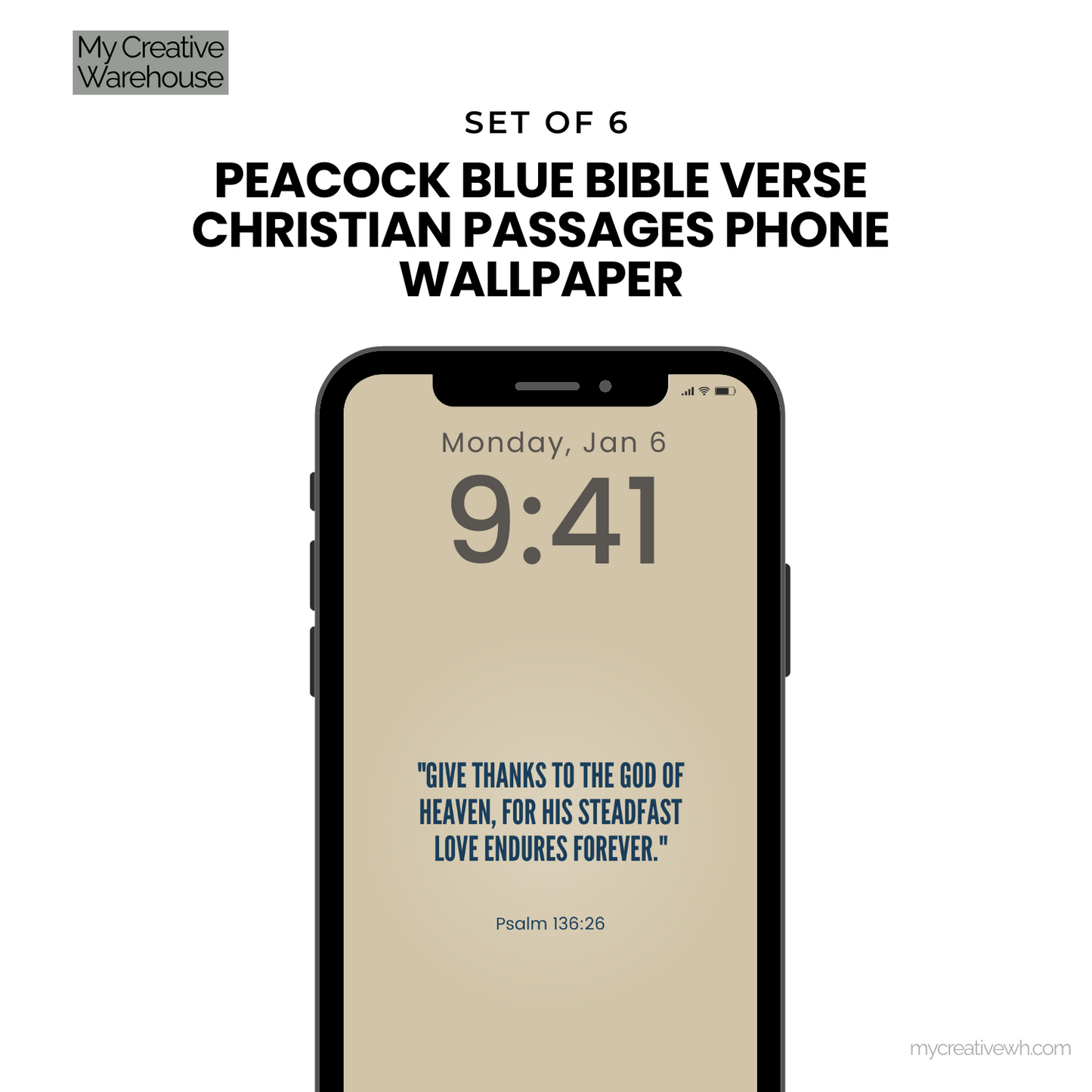 Peacock Blue Bible Verse Christian Passages Phone Wallpaper