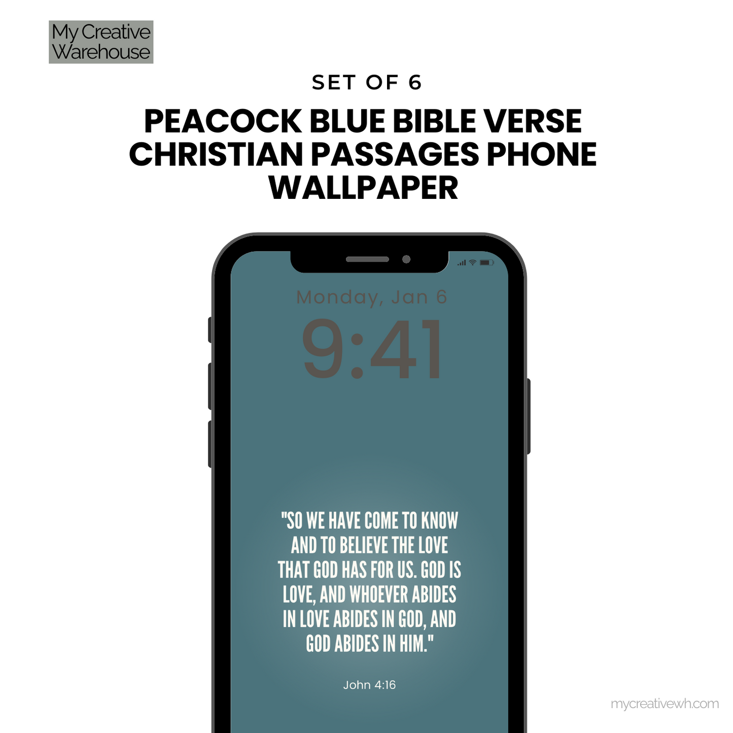 Peacock Blue Bible Verse Christian Passages Phone Wallpaper