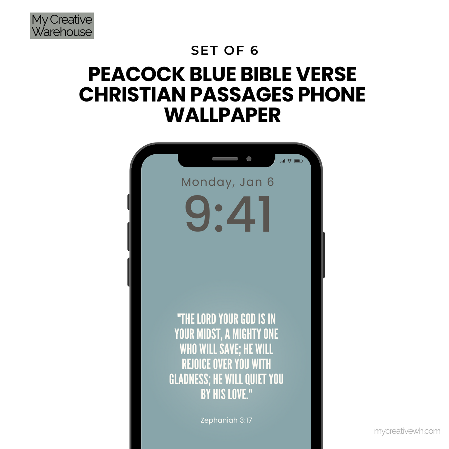 Peacock Blue Bible Verse Christian Passages Phone Wallpaper