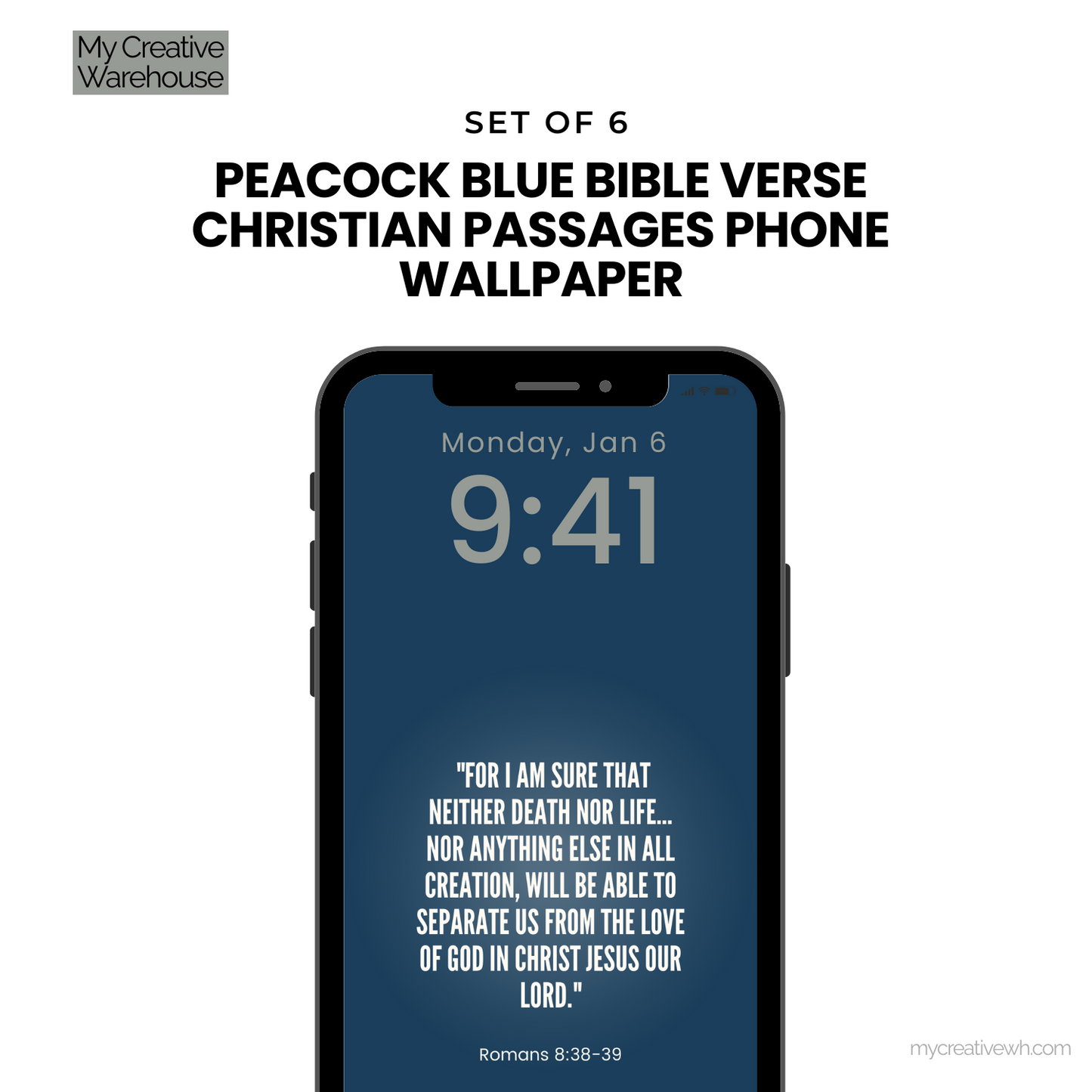 Peacock Blue Bible Verse Christian Passages Phone Wallpaper