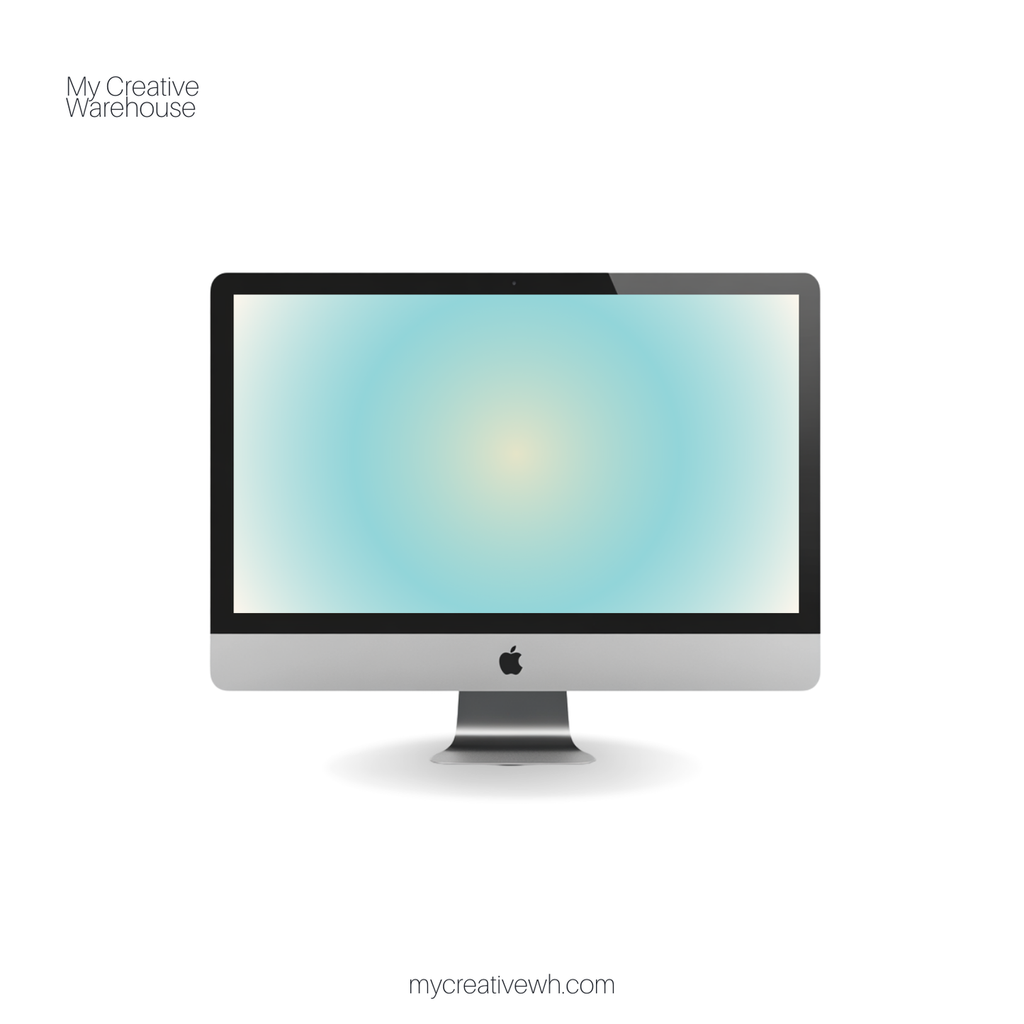 Summer Haze Pink, Purple, Mint Aura Gradient Desktop Wallpaper