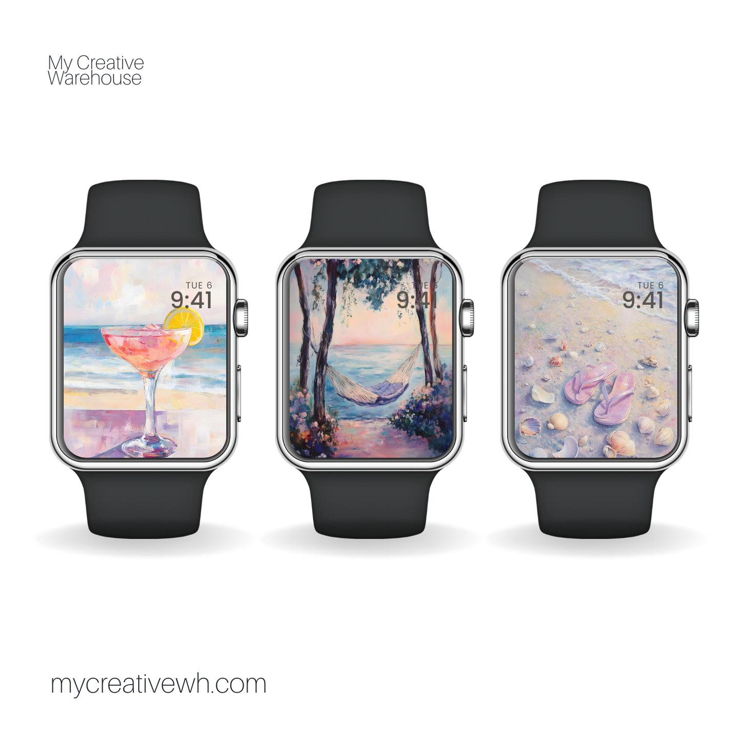 Summer Time Vacation Bliss Apple Watch Wallpaper