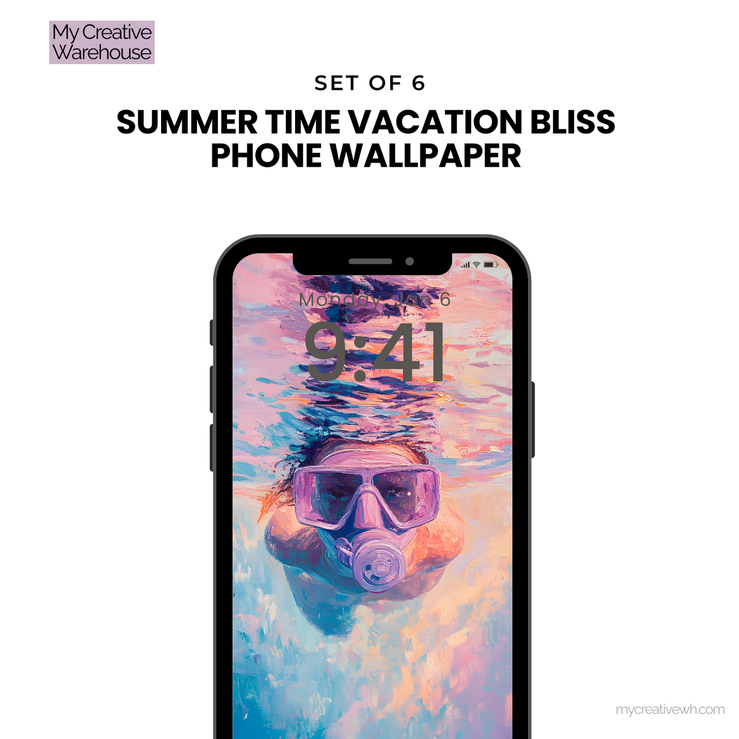Summer Time Vacation Bliss Phone Wallpaper