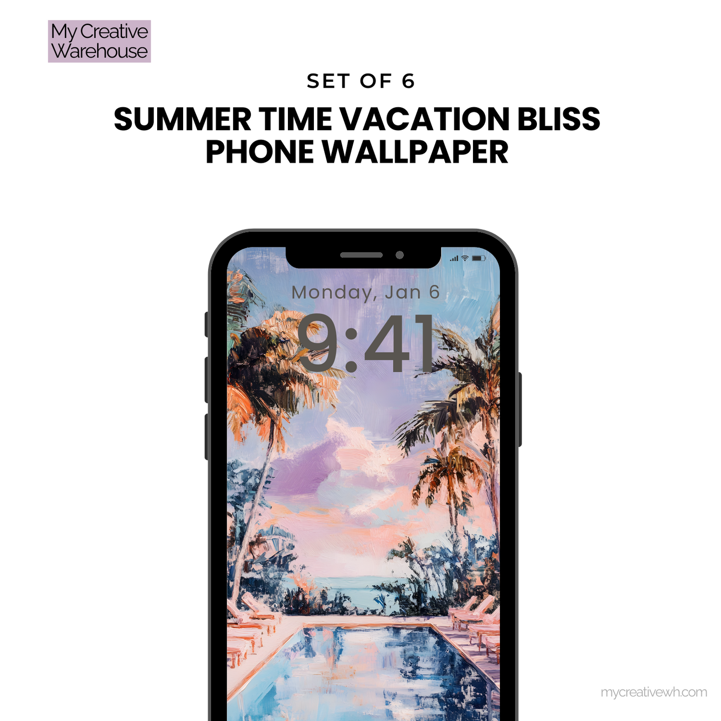 Summer Time Vacation Bliss Phone Wallpaper