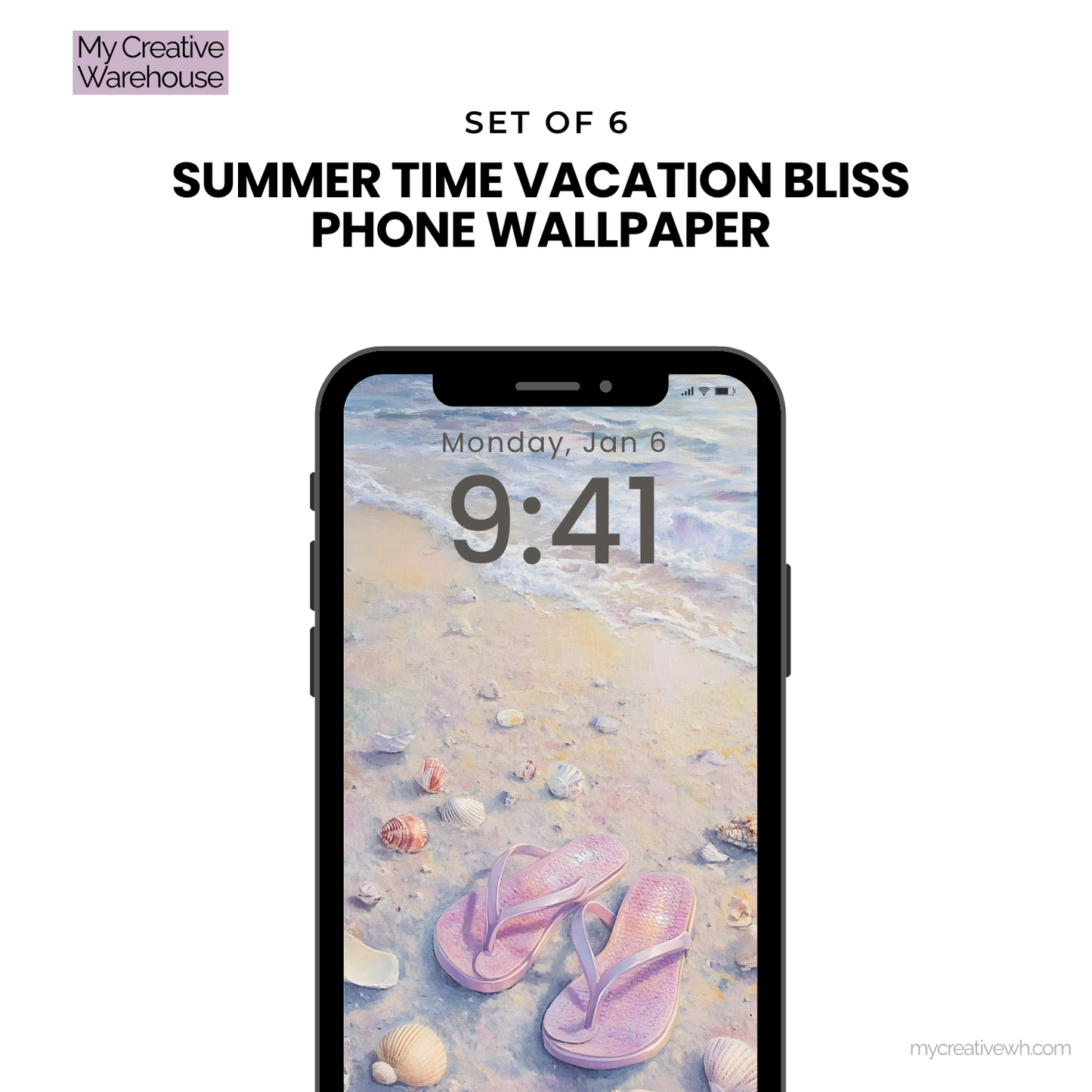 Summer Time Vacation Bliss Phone Wallpaper