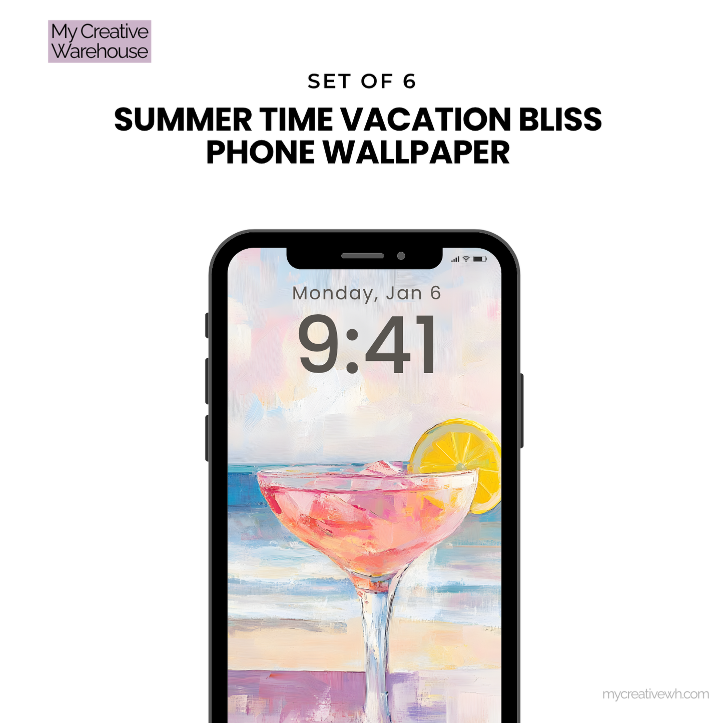 Summer Time Vacation Bliss Phone Wallpaper