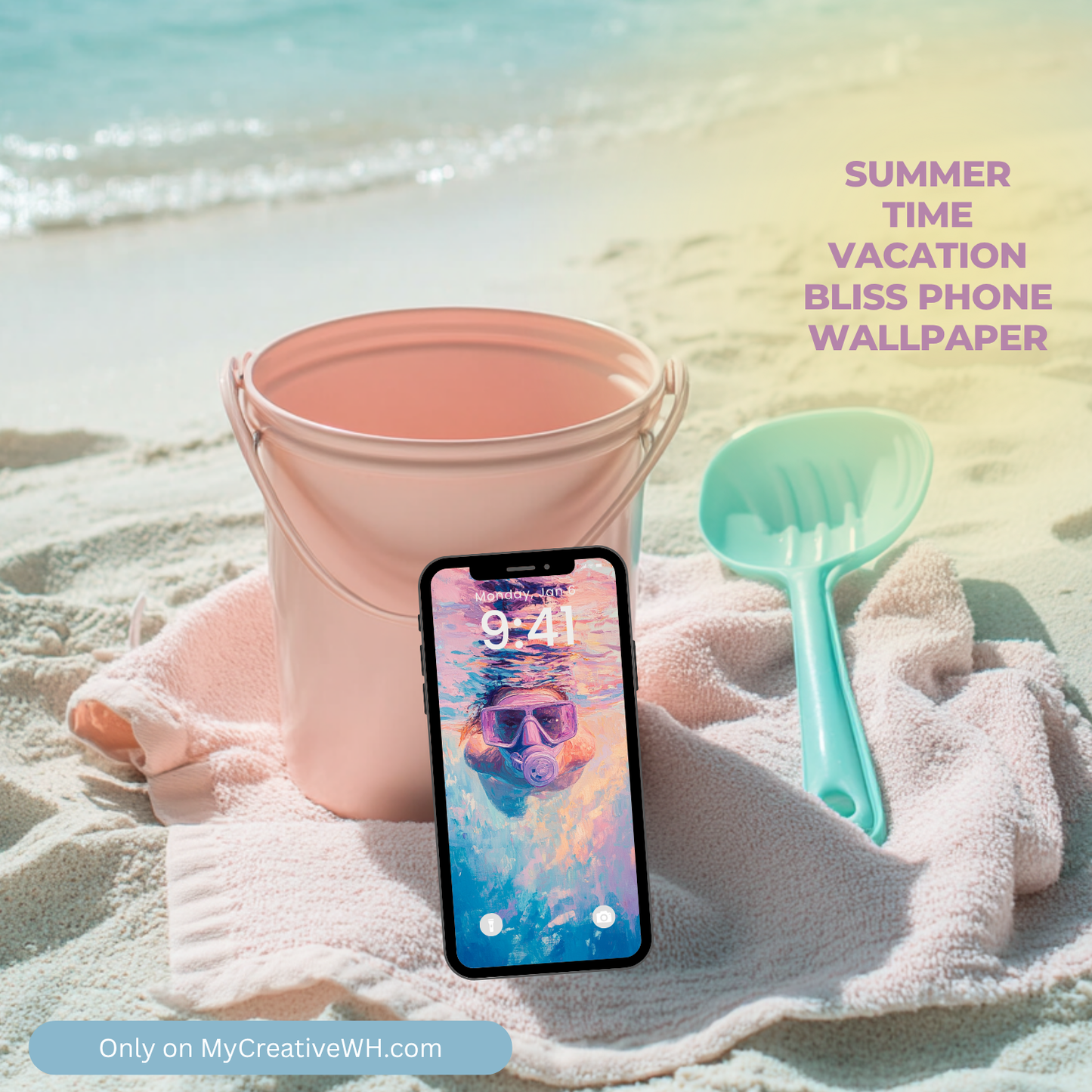 Summer Time Vacation Bliss Phone Wallpaper