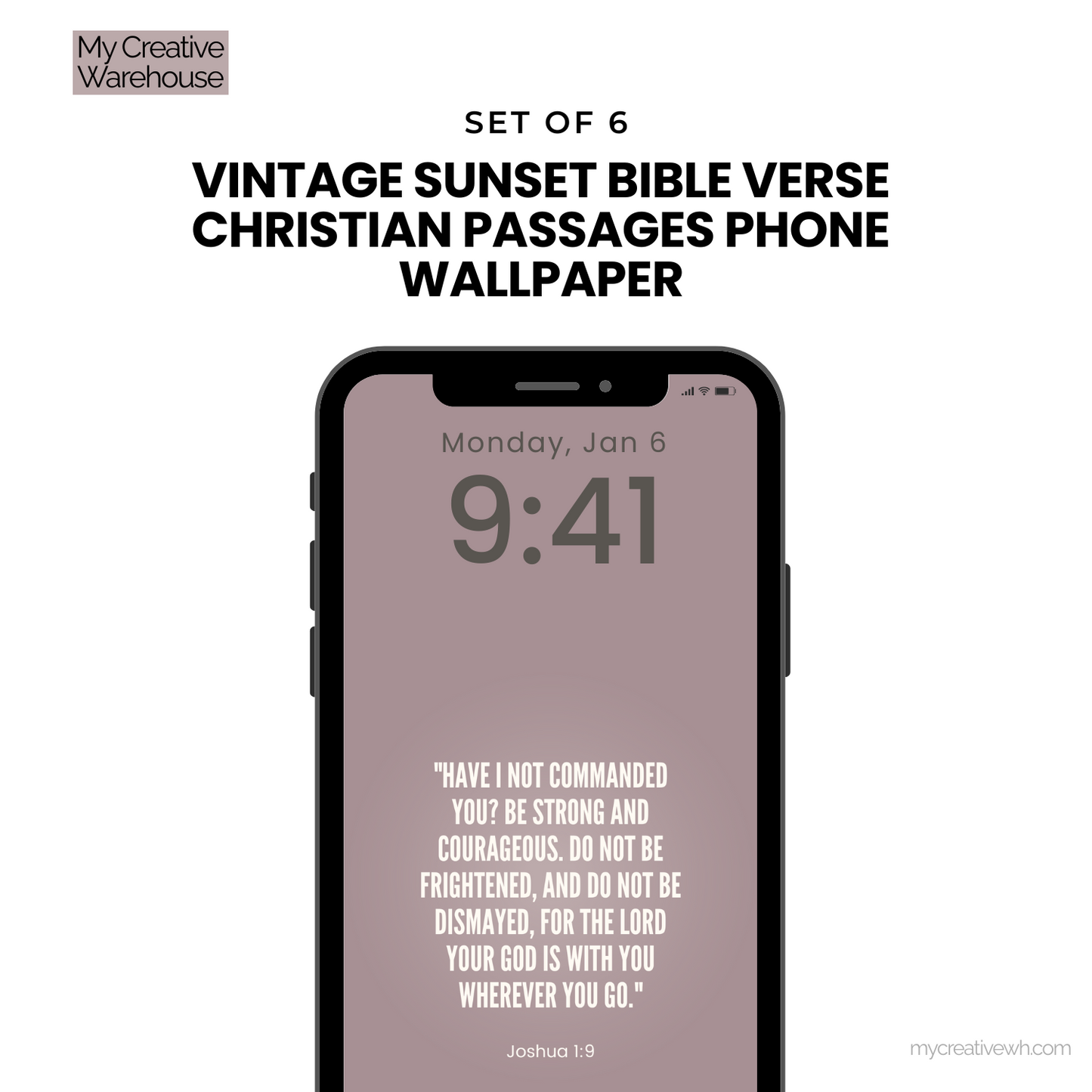 Vintage Sunset Bible Verse Christian Passages Phone Wallpaper