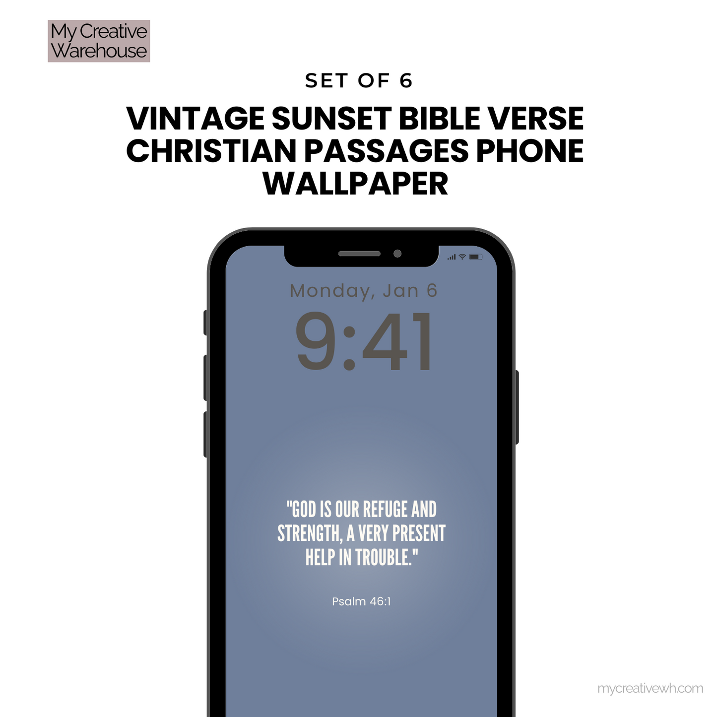 Vintage Sunset Bible Verse Christian Passages Phone Wallpaper