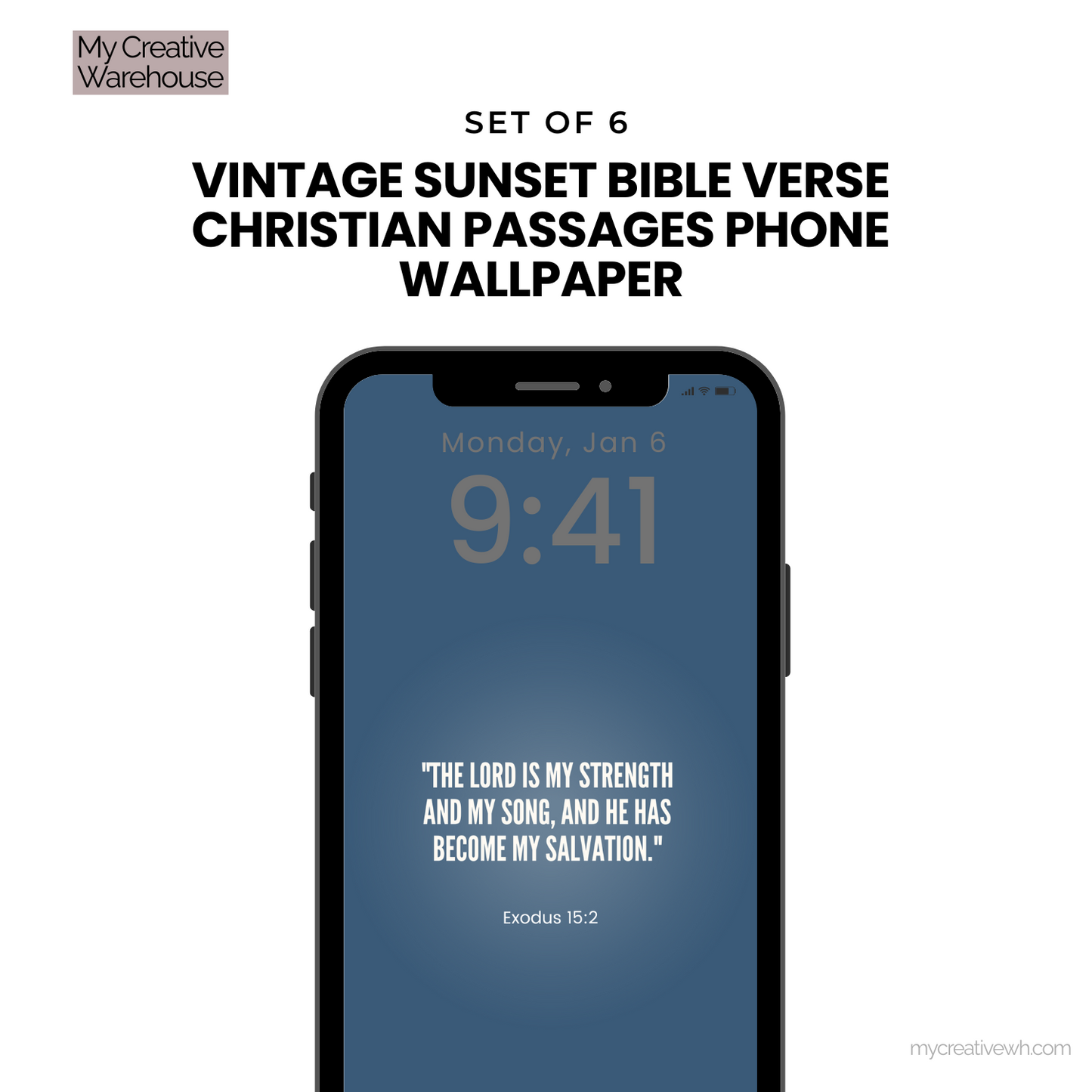 Vintage Sunset Bible Verse Christian Passages Phone Wallpaper
