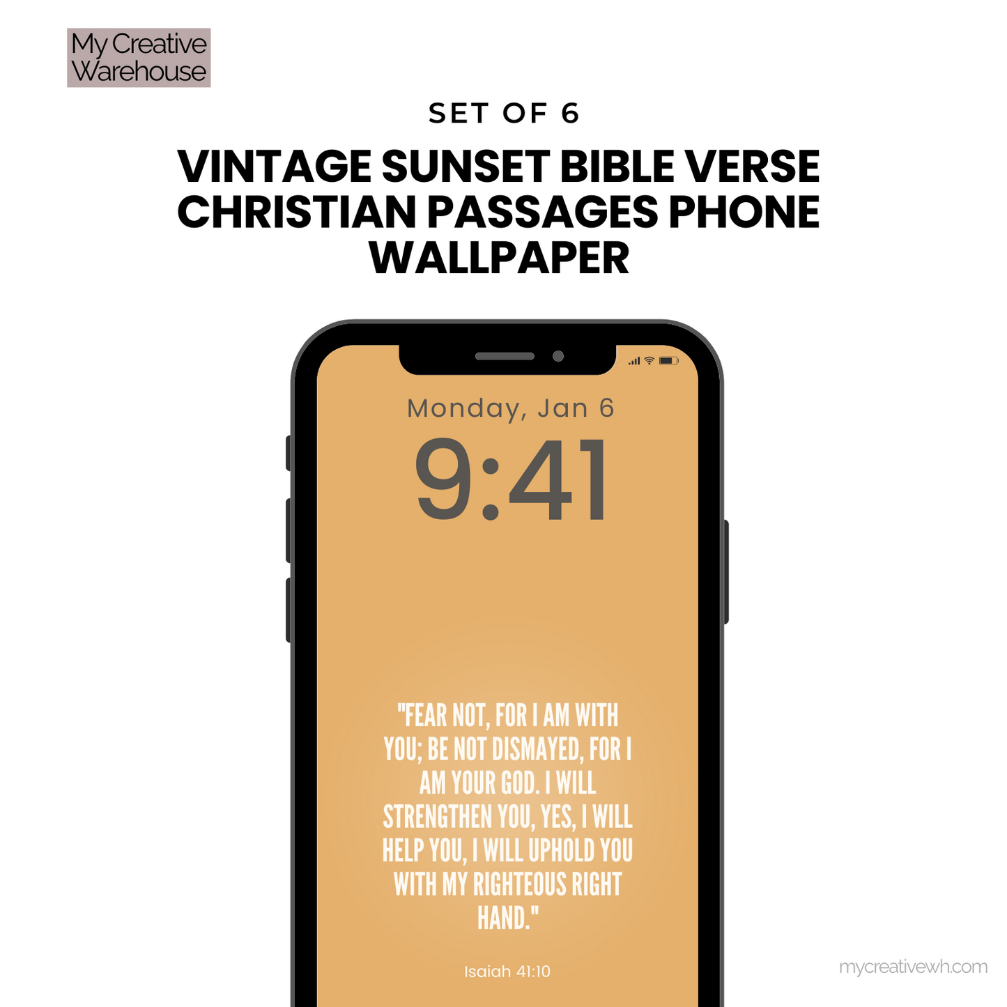 Vintage Sunset Bible Verse Christian Passages Phone Wallpaper