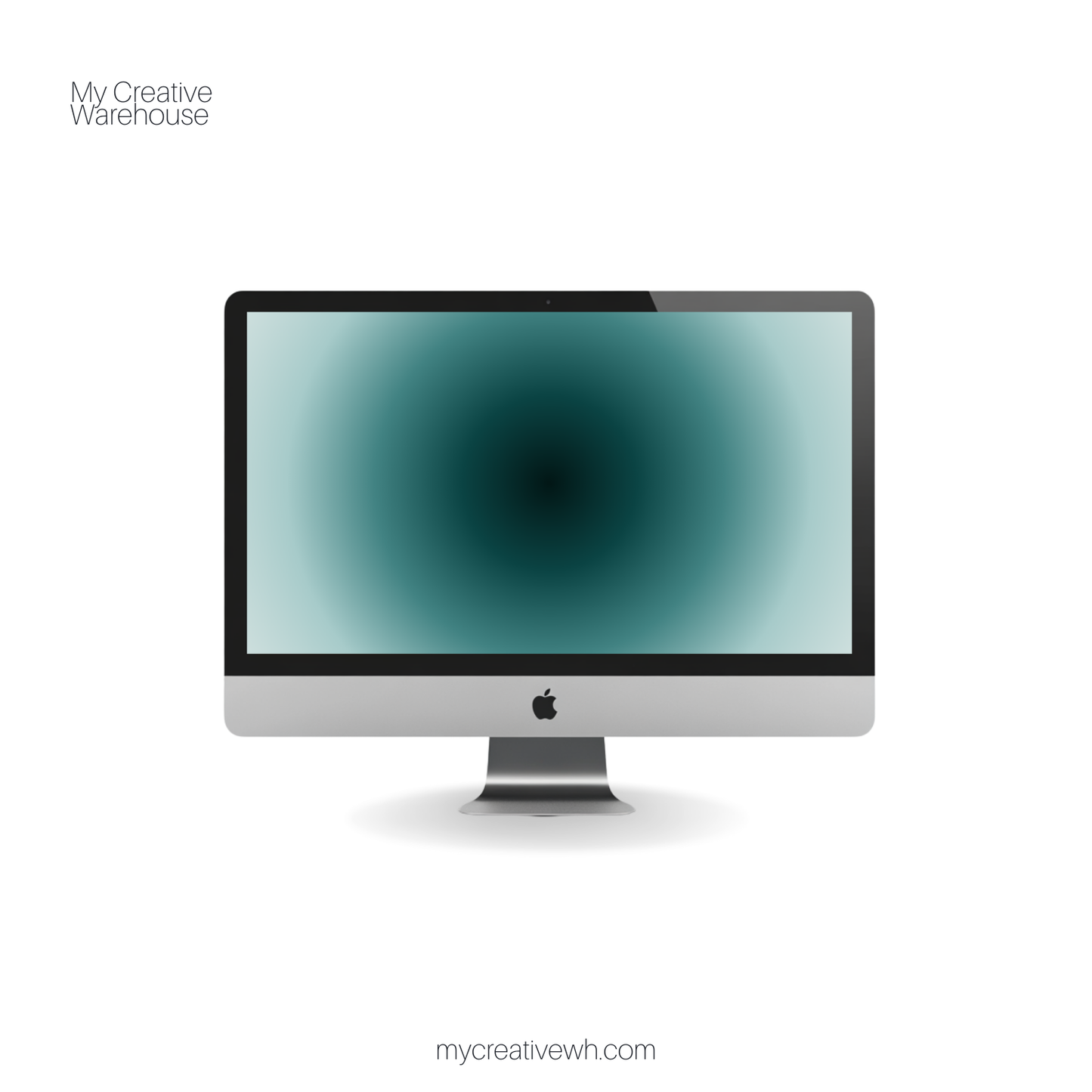 Black Forest and Sage Green Aura Desktop Wallpaper