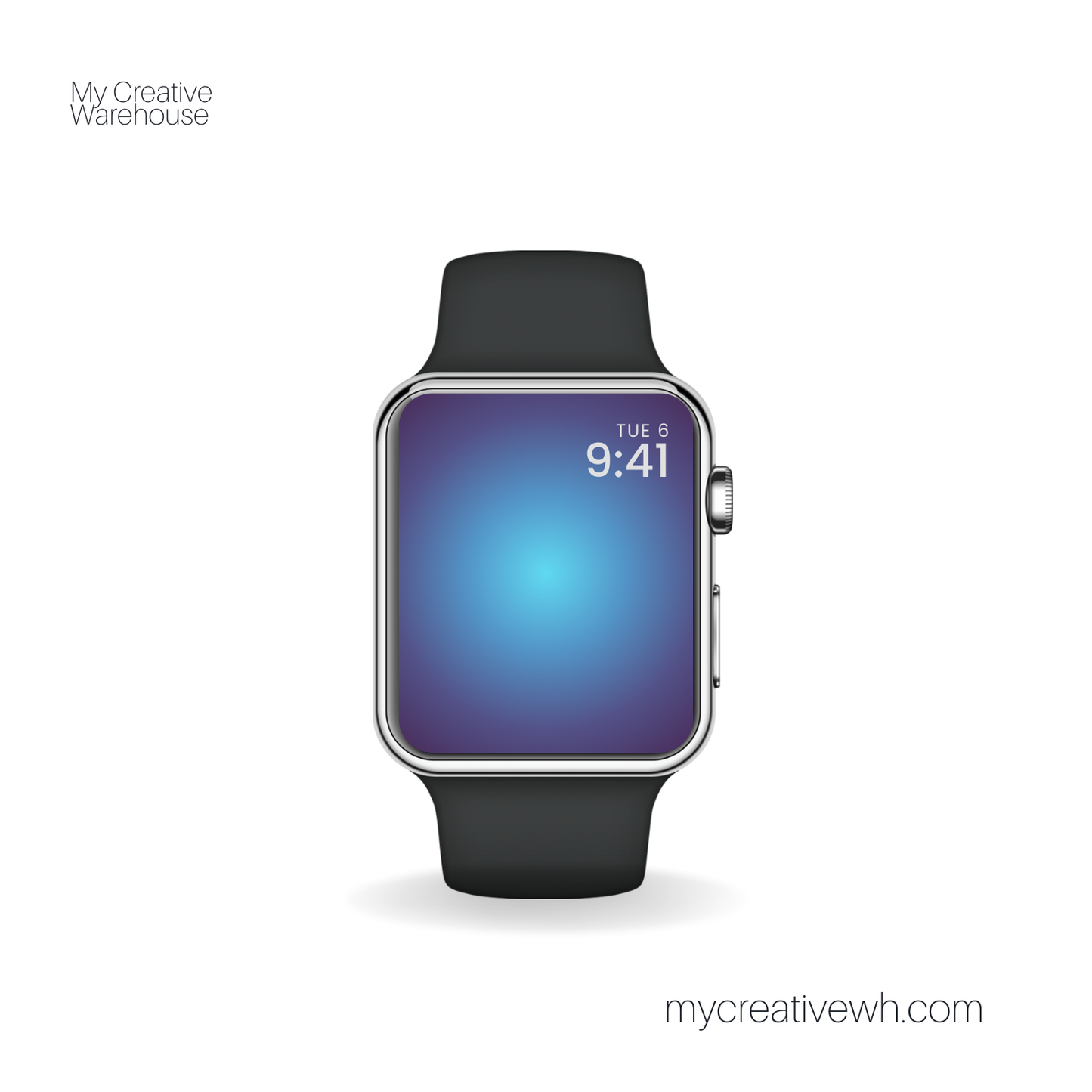 Deep Ocean Hue Blue Green Aura Apple Watch Wallpaper