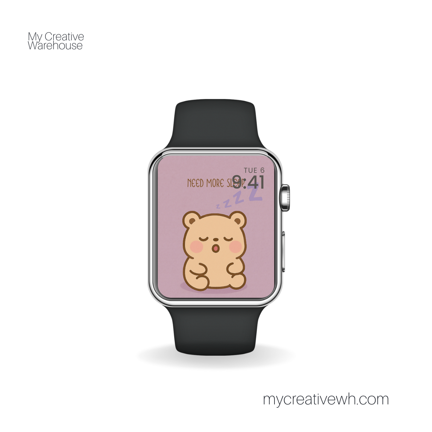 Moody Kawaii Teddy Bear Apple Watch Wallpapers