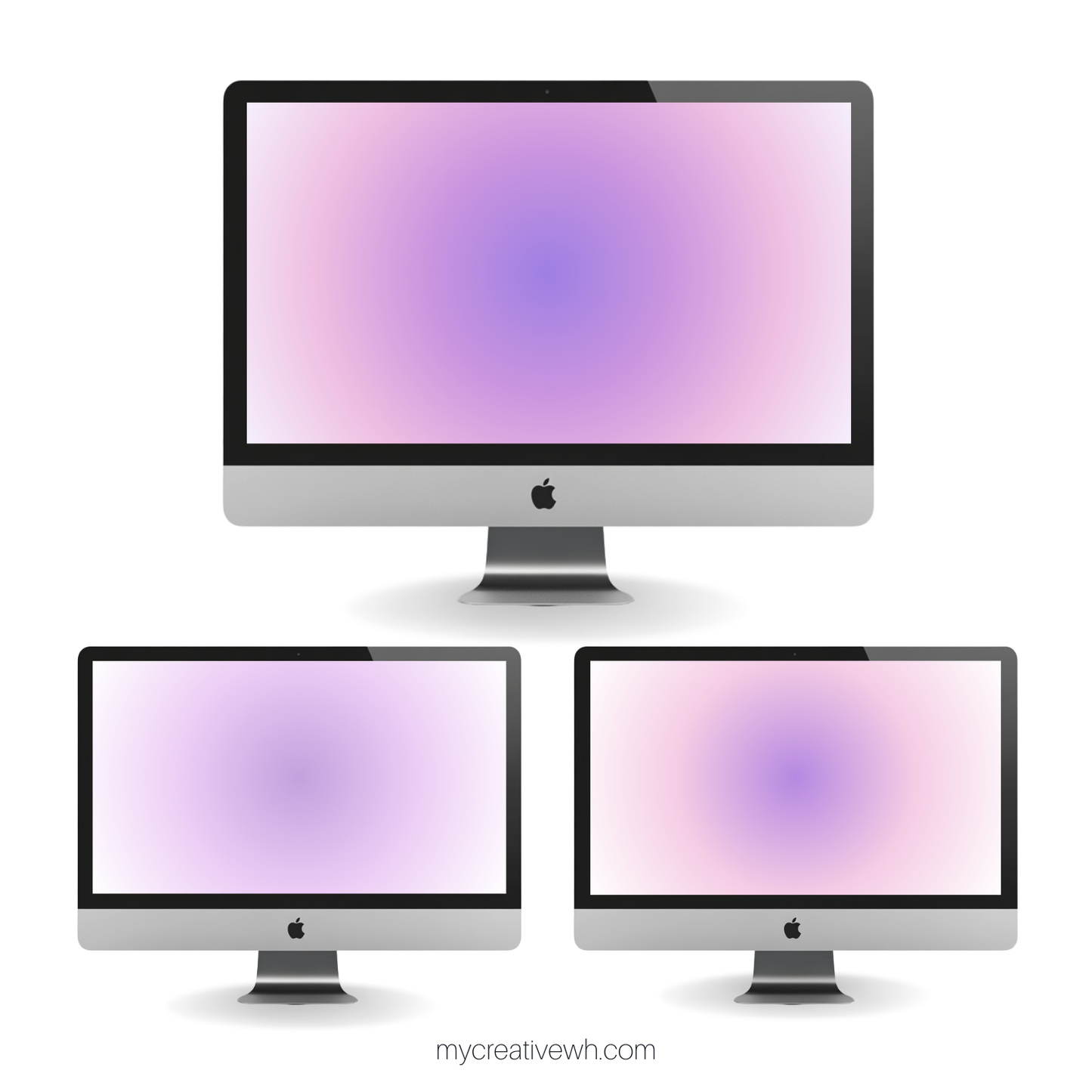 Morning Dusk Purple Peach Coral Aura Desktop Wallpaper