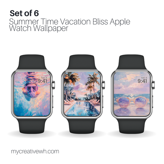 Summer Time Vacation Bliss Apple Watch Wallpaper