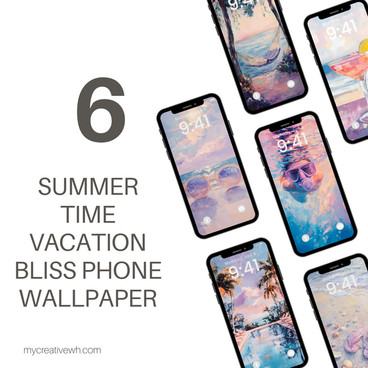 Summer Time Vacation Bliss Phone Wallpaper